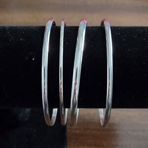 Elegant Silver Bangles